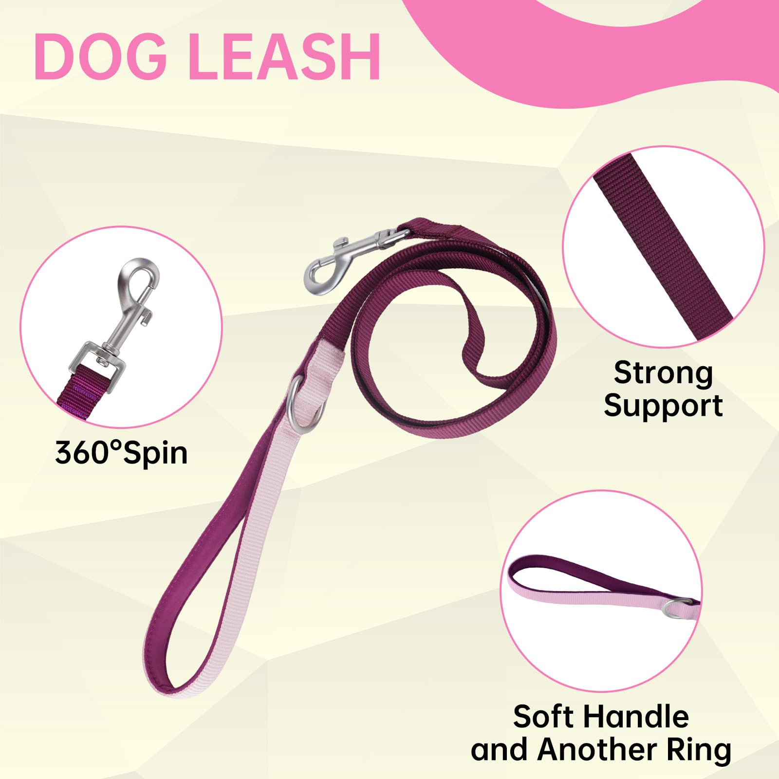 LULUPET soft-handle pink small, comfortable grip for easier control