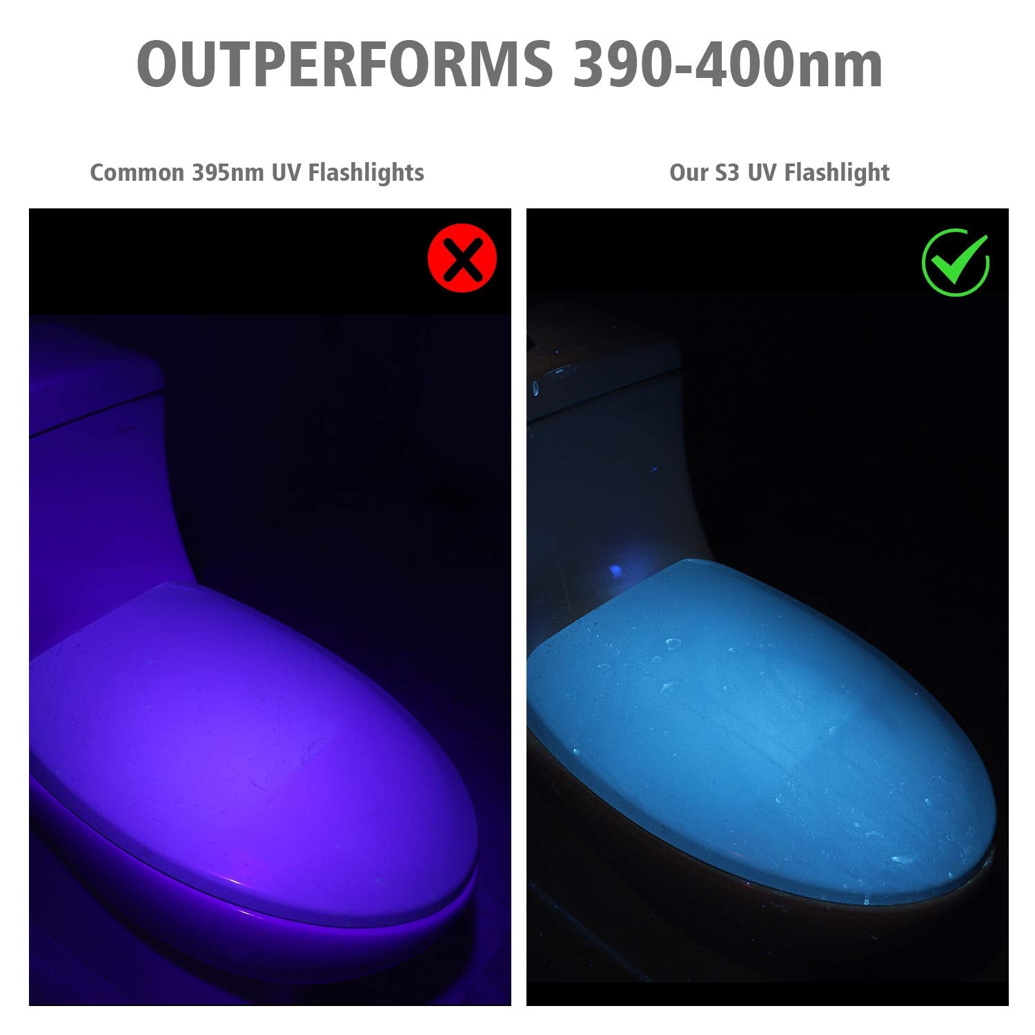 LUMENSHOOTER S3 long-wave brightness finds minerals fluorescing under 365nm UV light
