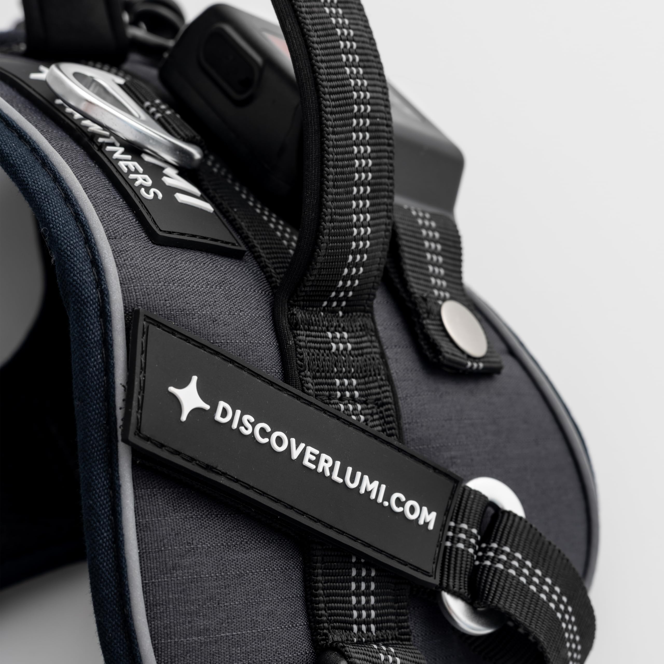 Lumi One patent-pending dog vest combines safety features for outdoor adventures.