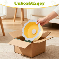 LummiPlay flower-shape drum provides graceful footing and visual appeal in enclosures.