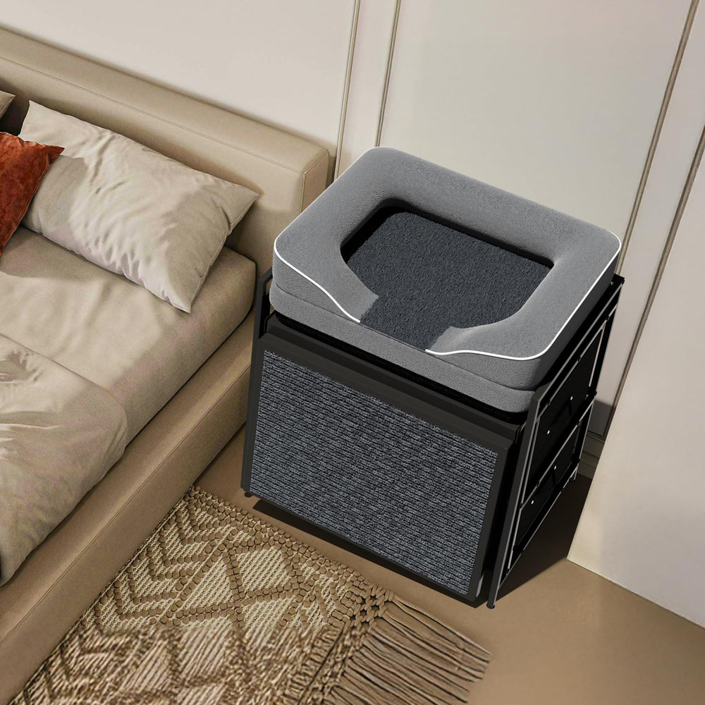 Lunacme dog window perch storage drawers for toys and leashes
