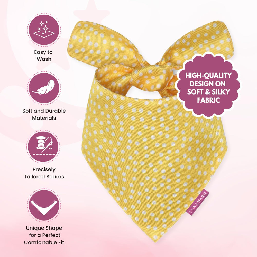 LunaMarie luxury pet birthday bandana in small size for necks up to 14 inches