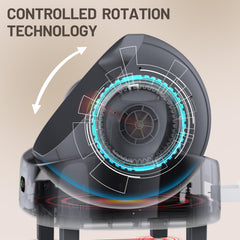 LUODIER self-cleaning litter box app-control close-up showing smartphone monitoring