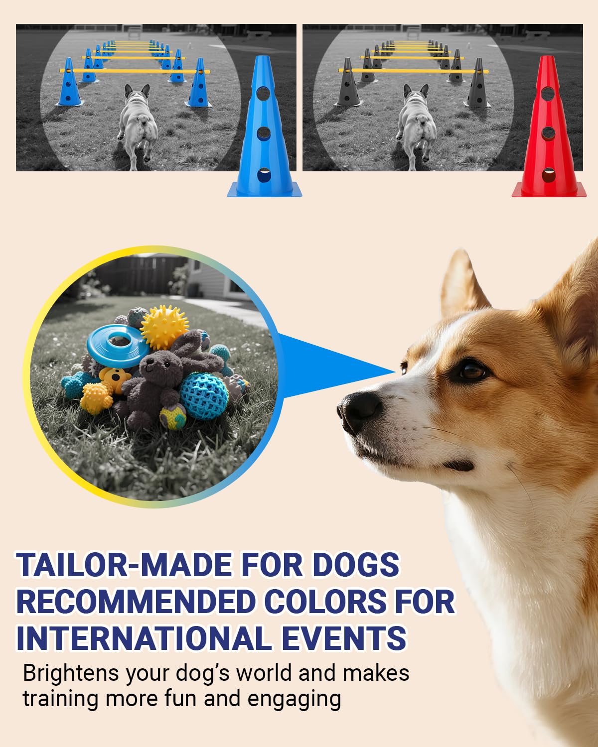 Lupar durable plastic cones are lightweight for easy transport.