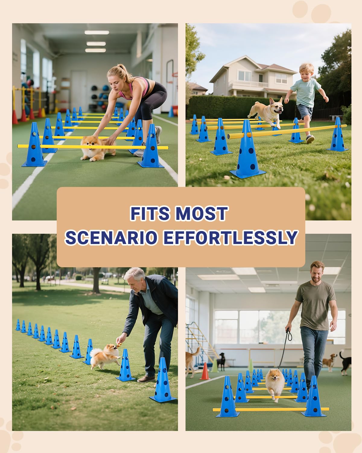 Lupar rehabilitation-friendly height options for gentle conditioning drills.