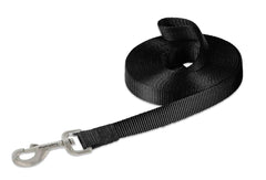 LupinePet Basics 15-foot training lead with self-loop handle for distance training.