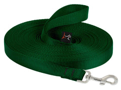 LupinePet Basics 3/4-inch green training lead enabling distance training and exploration.