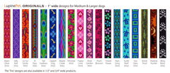 Color vibrante LupinePet Petunias para identificar a tu mascota