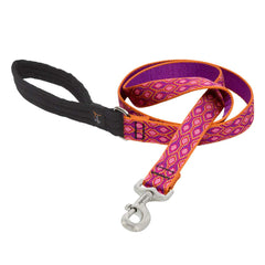 LupinePet Originals Alpen Glow 6-foot leash with padded handle for comfortable grip on long walks