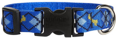 LupinePet Originals Dapper Dog collar, adjustable 9-14 inches, supports secure daily walks.