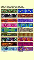 LupinePet Originals Sea Glass collar showcasing pattern variety for stylish, everyday wear