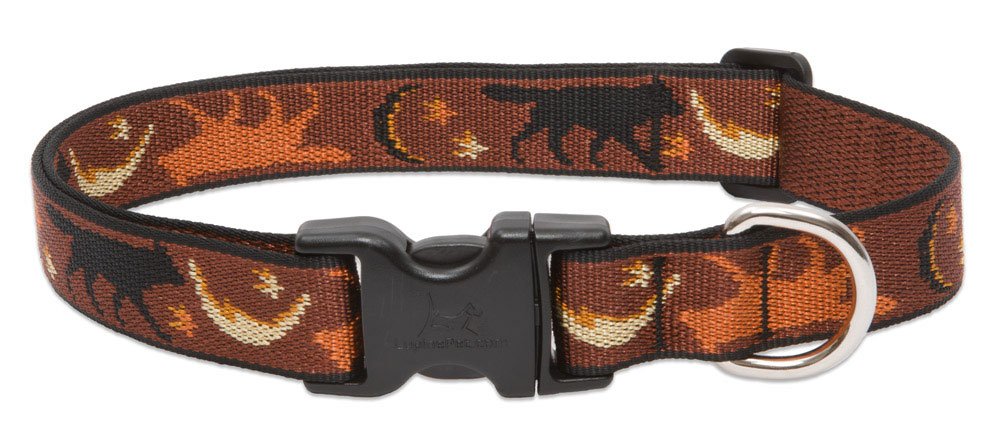 LupinePet Originals Shadow Hunter collar side view shows woven pattern and durable buckle