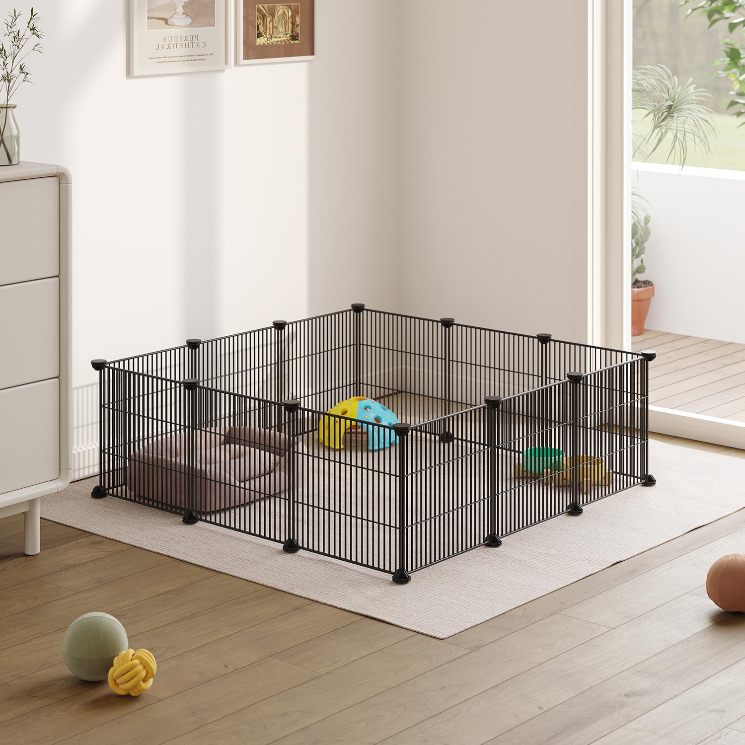 LURIVA DIY playpen 12-panel layout for versatile enclosure.