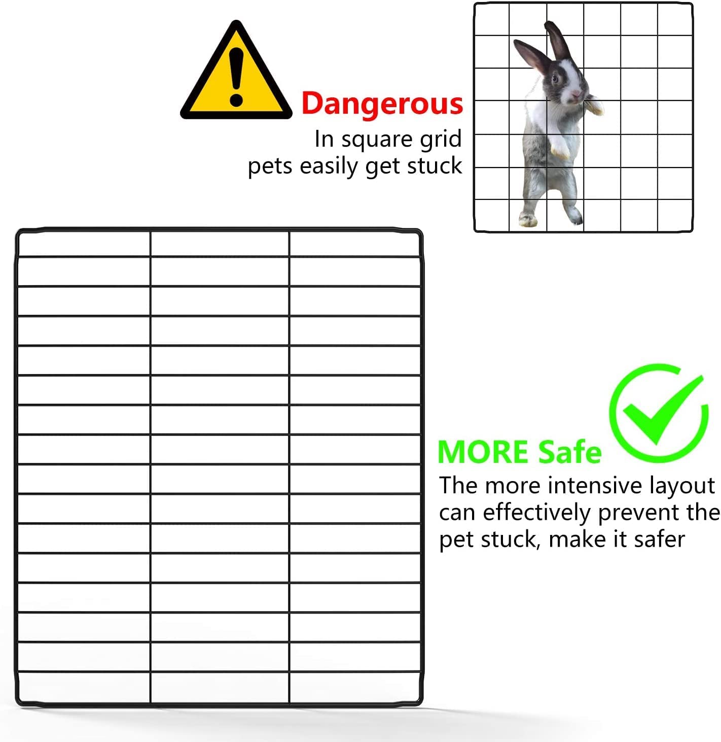 LURIVA DIY playpen indoors in living room for small pets.
