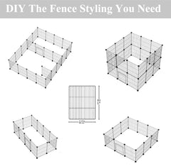 LURIVA DIY playpen panel closeup shows sturdy metal construction.