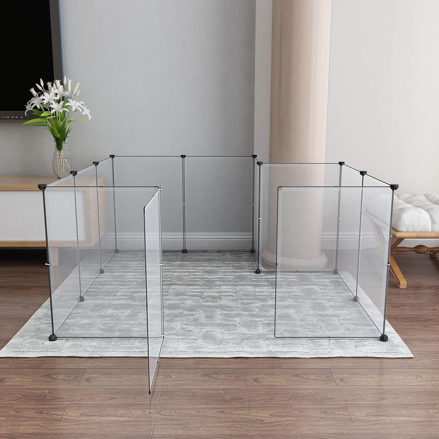 LURIVA playpen doors cable-ties upgrade demo emphasizes easy door creation and secure use.