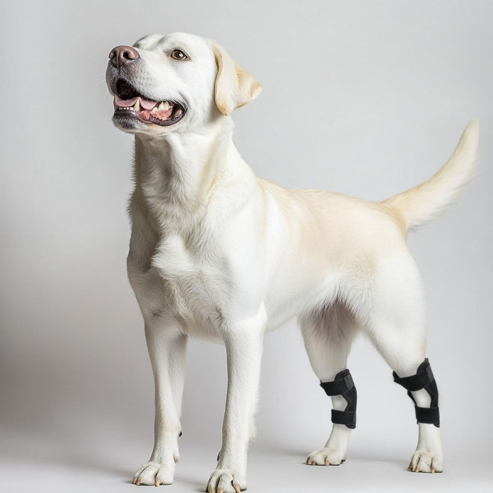 Lushnessu dog brace wear-test friendly design supports gradual familiarization.