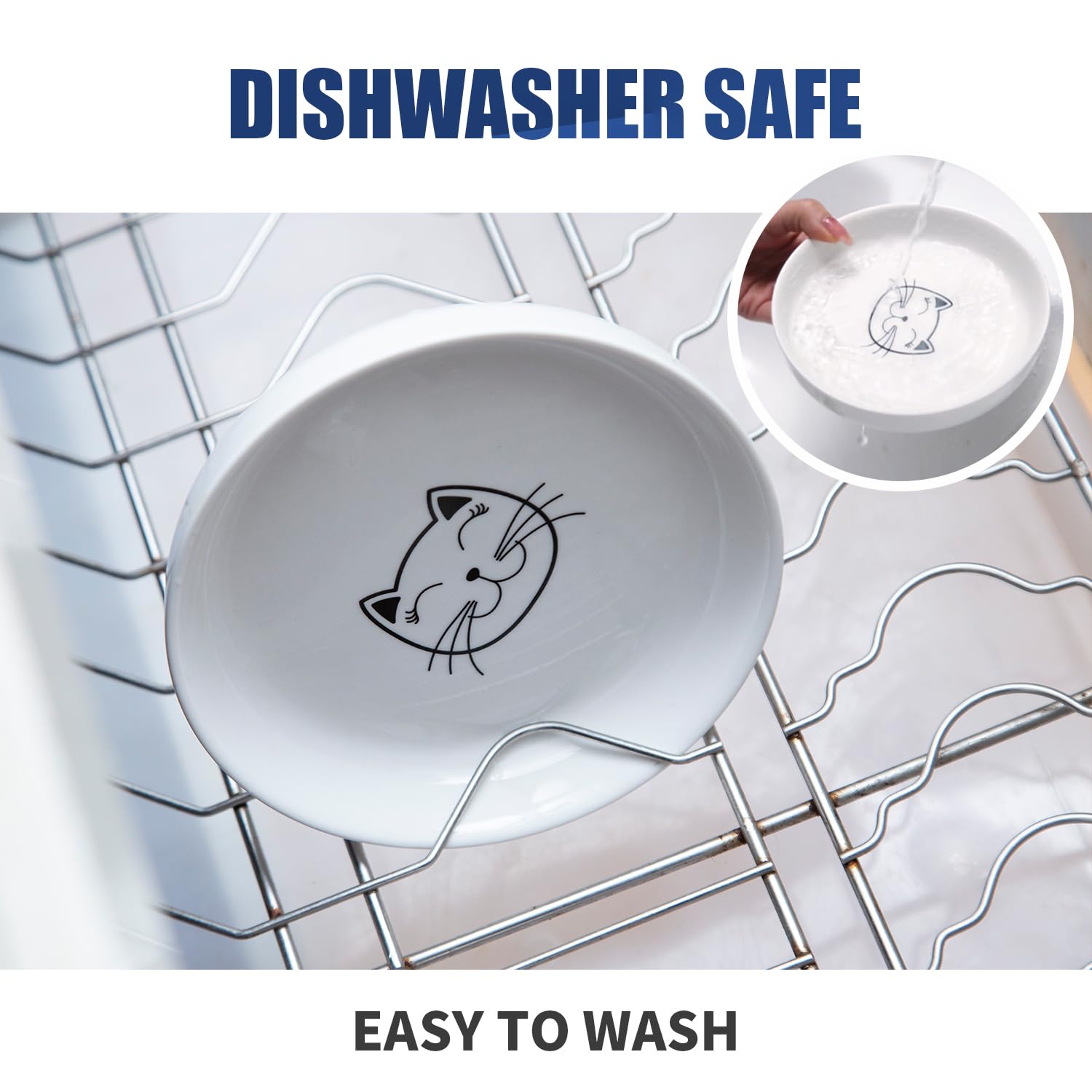 Lusifaco ceramic bowls are dishwasher-safe for quick, hassle-free cleaning.