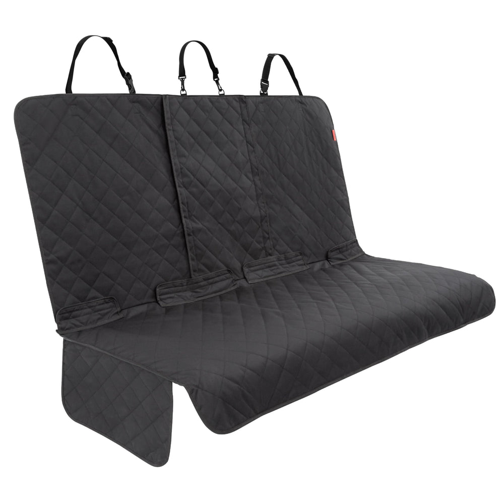 Lusso Gear dog car seat cover waterproof backseat protects upholstery during muddy trips.