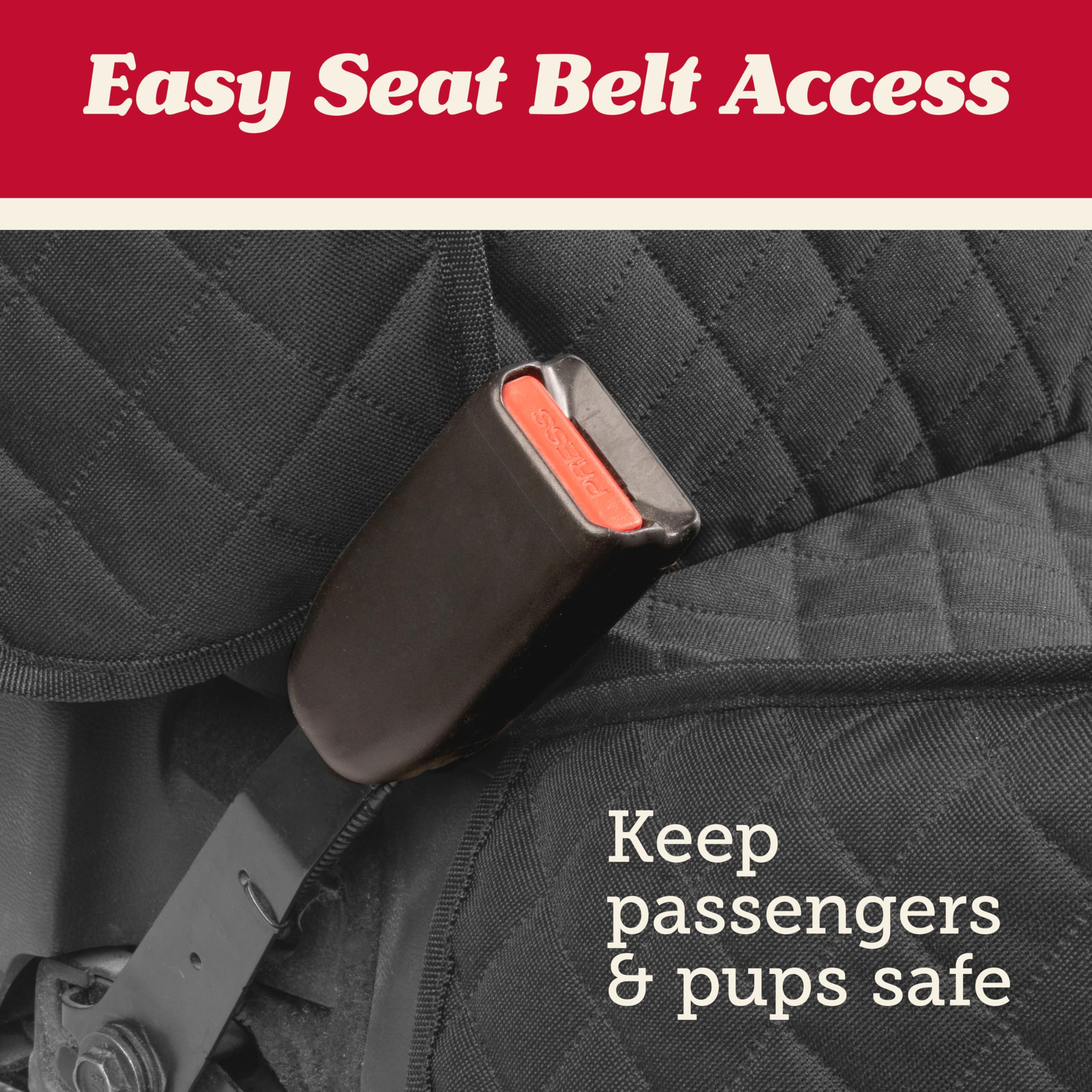 Lusso Gear dog seat cover captain chair front provides full-seat protection
