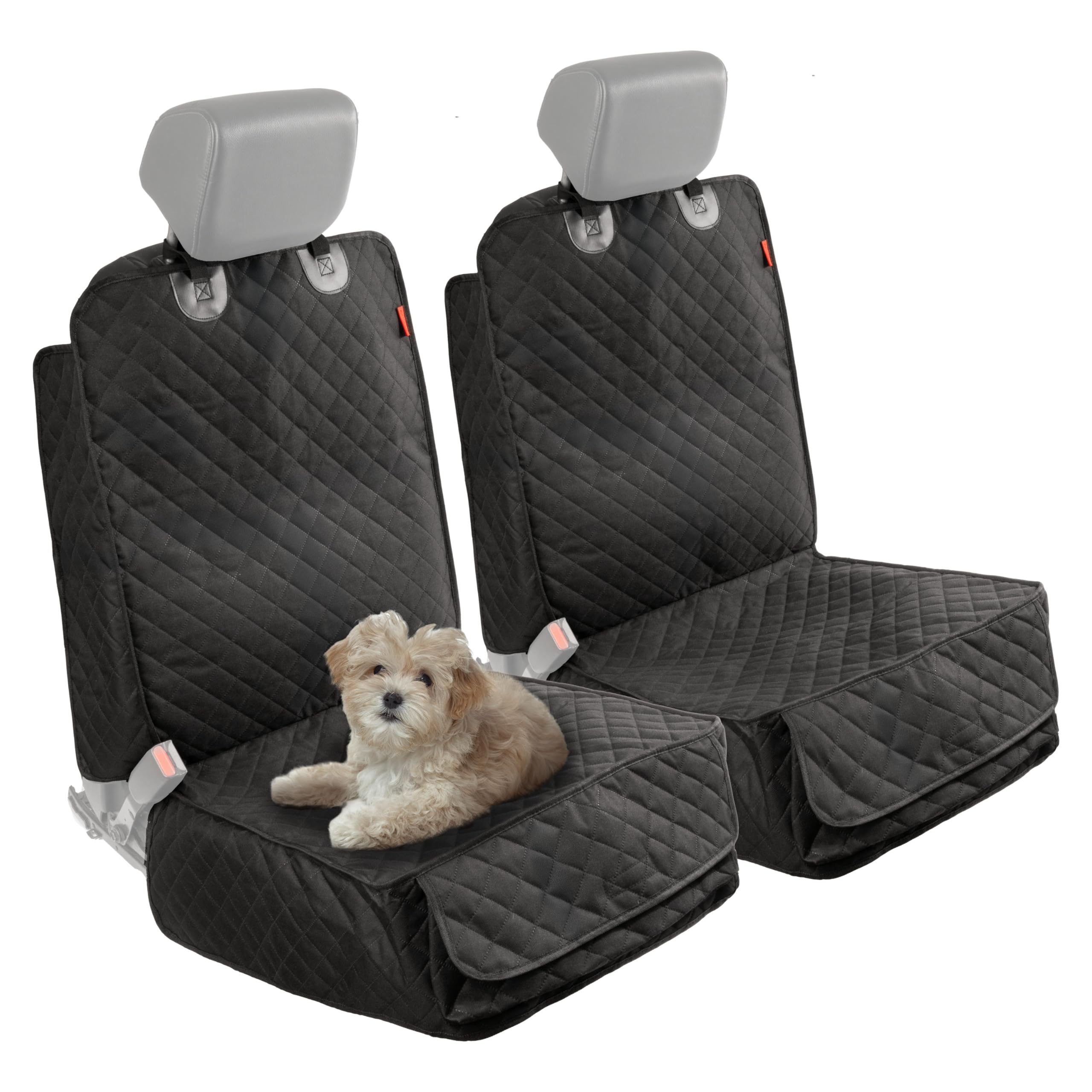 Lusso Gear dog seat cover front pack main protects upholstery from mud and fur