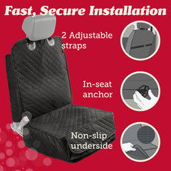 Lusso Gear dog seat cover front pack washable highlights easy cleaning