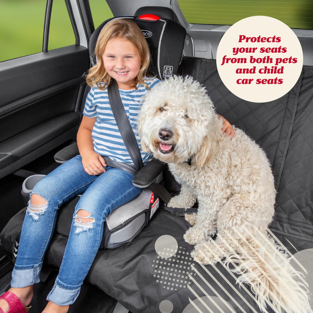 Lusso Gear seat cover with side flaps provides extra four-layer protection.