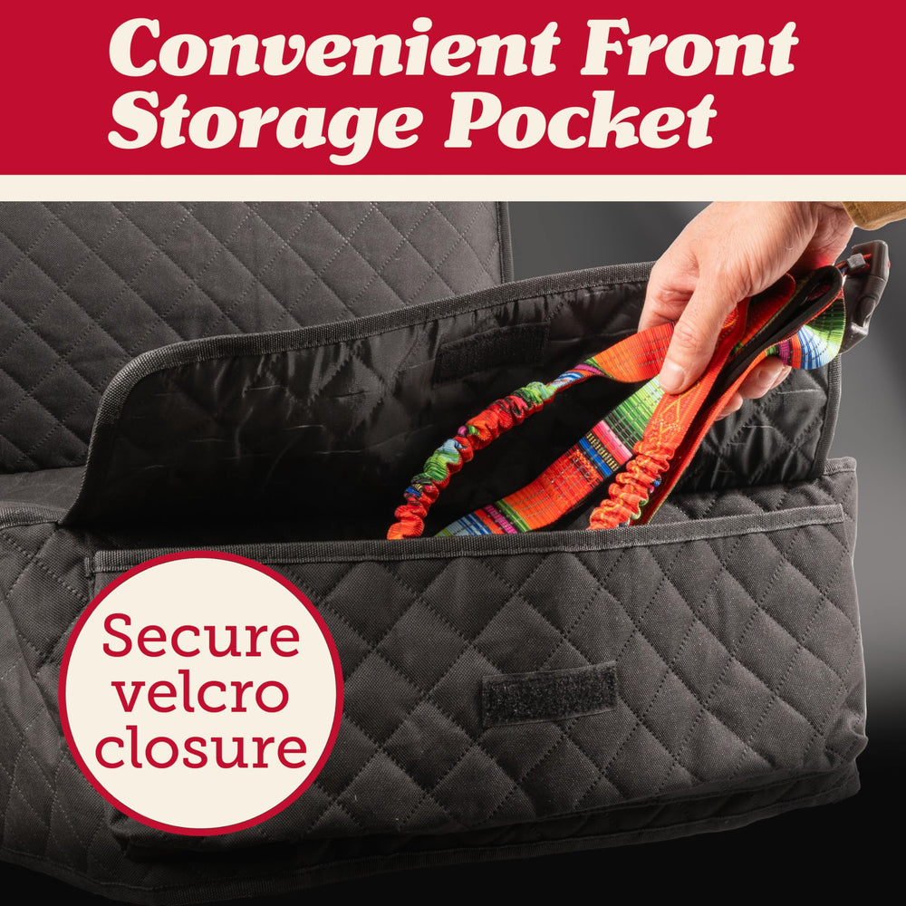 Lusso Gear dog seat cover waterproof Oxford fabric showcases multi-layer protection