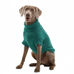 LUVMOJO dog sweater in charcoal provides a classic look for daily wear and lounging.
