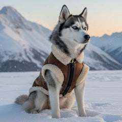 LUVMOJO sherpa-lining close-up highlighting warm insulation for winter walks.