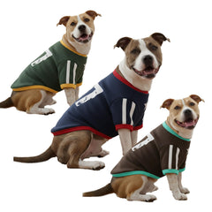 LUVMOJO XXL dog sweater in navy delivers cozy warmth for winter walks.