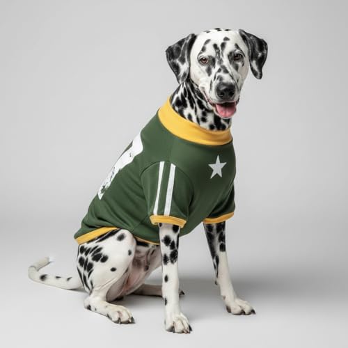 LUVMOJO XXL dog sweater in olive green adds stylish home loungewear.