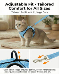 Luxelle breathable mesh fabric keeps your cat cool and comfortable.