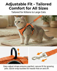 Luxelle breathable mesh fabric keeps cats cool on outdoor adventures.