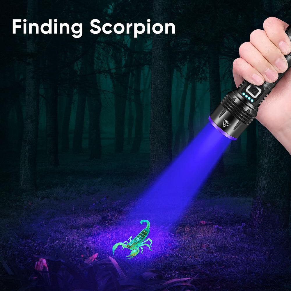 LUXNOVAQ UV Flashlight 365nm lens delivers purer UV light for precise fluorescence checks.