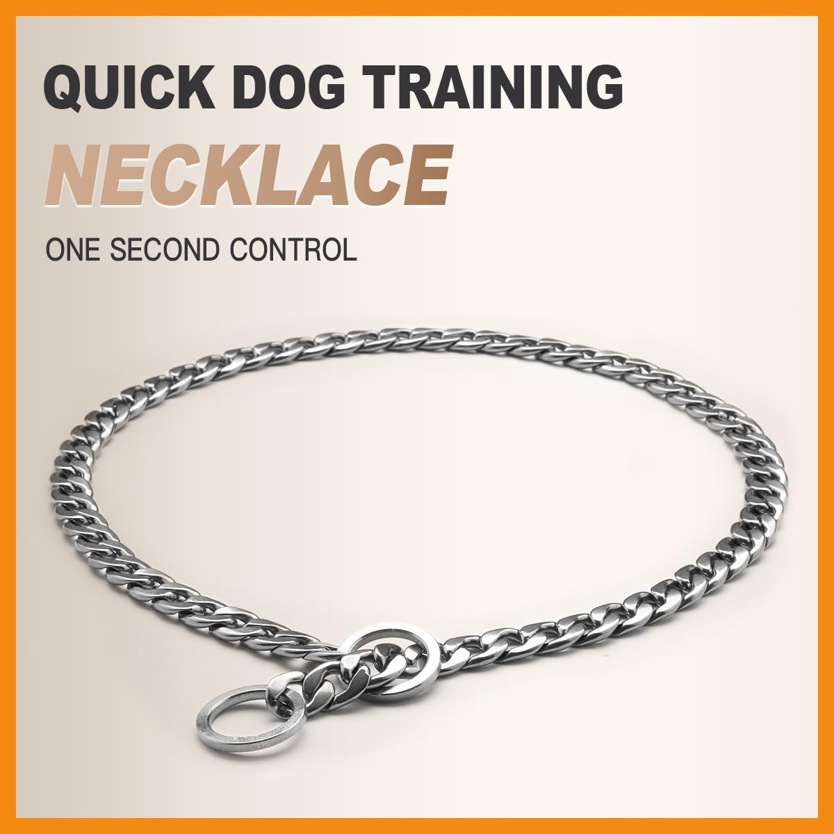 Luxury Flat Chain Training Collar daily-use design blends style with reliable control