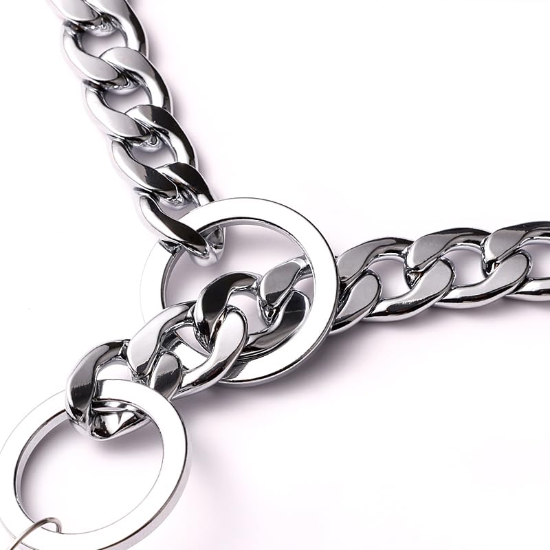 Luxury Flat Chain Training Collar waterproof stainless steel withstands all-weather sessions