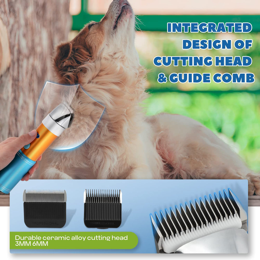 LuzRise dog clippers 3mm detachable blade for precise trimming length