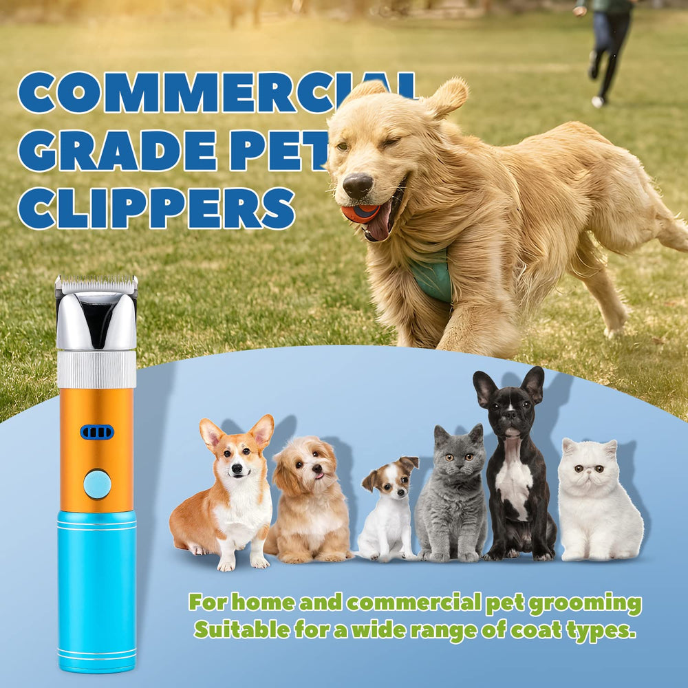 LuzRise dog clippers in use during a home grooming session