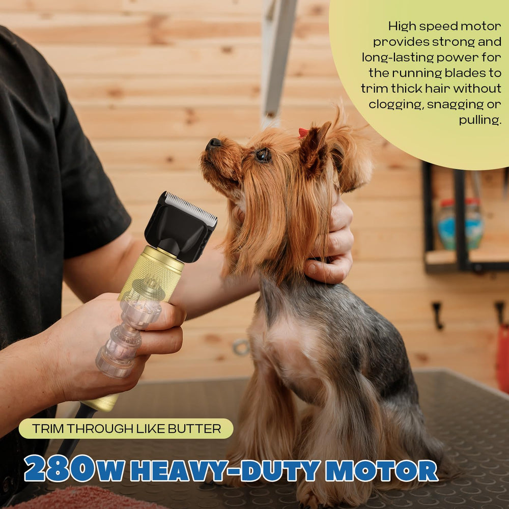 Luzrise 280W motor delivers powerful cutting with minimal noise during grooming.