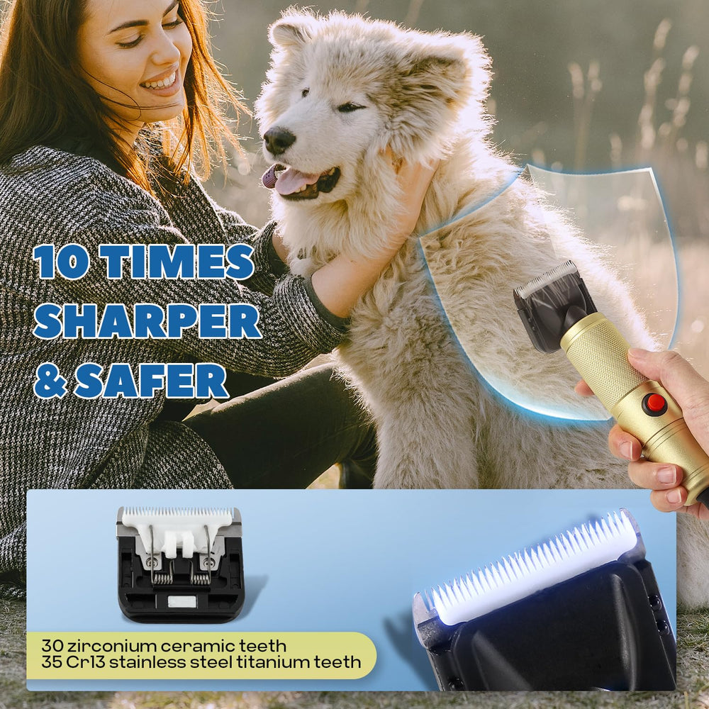 Luzrise grooming kit includes essential accessories for complete pet care.