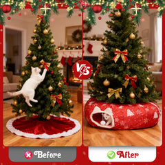 LVUVXVAV 2-in-1 cat tunnel and plush bed supports play, rest, and relaxation.