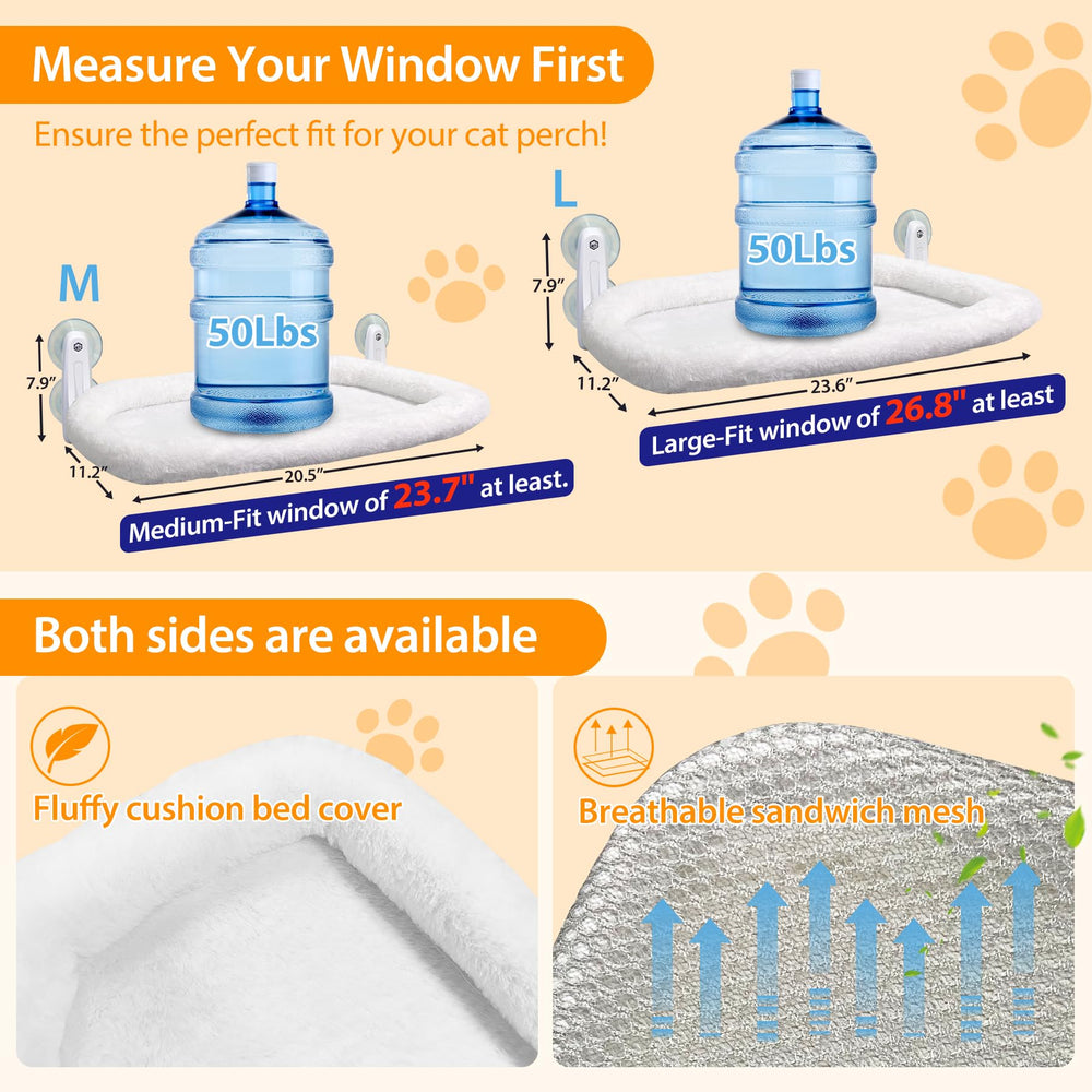 L&W BROS cat window perch being assembled easily in minutes without tools.