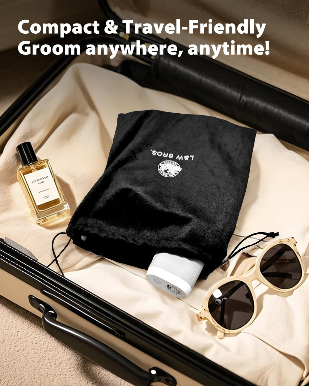 L&W BROS compact design stores easily between grooming sessions