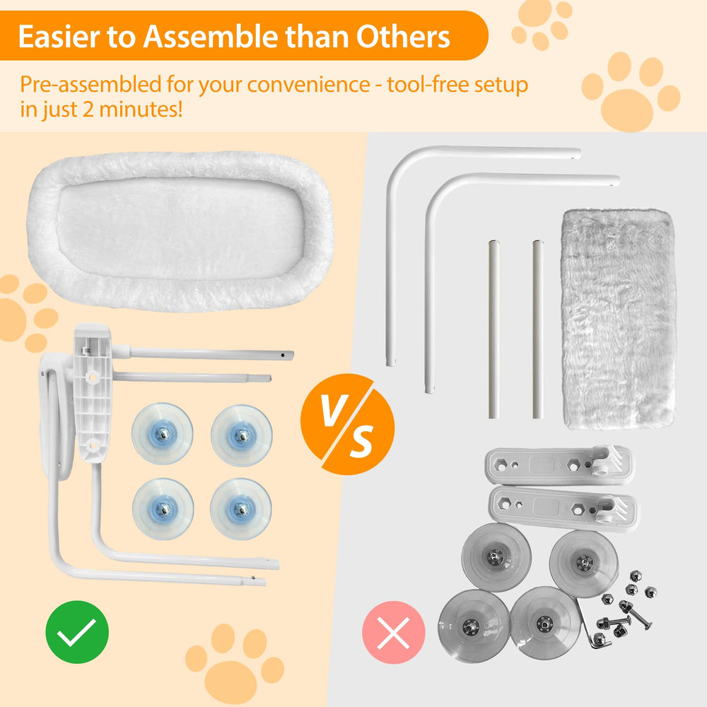 L&amp;W BROS. deep-suction-cups-hold-50lb ensure stable mounting for large cats