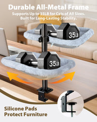 L&W BROS. Desk Bed metal frame close-up emphasizing reinforced arms and sturdy stability