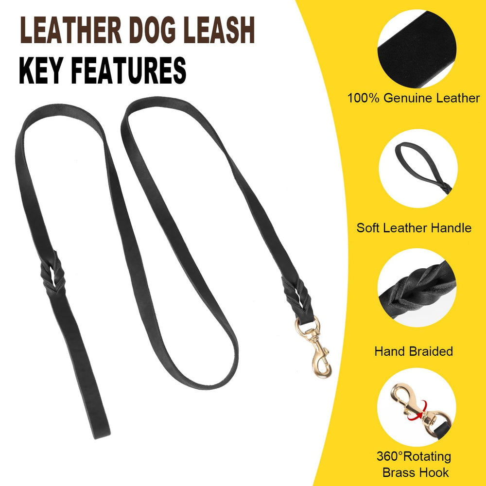 LWBMG collar and leash set with alloy buckle and quick on/off