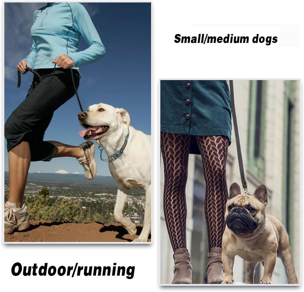 LWBMG dog leash brass hook 360 rotation closeup enabling secure control during training