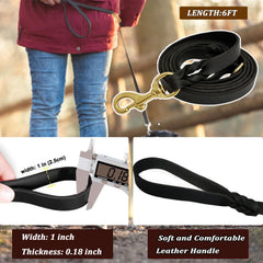 LWBMG Leather Dog Leash 6ft Italian Leather delivers durable, soft grip for long walks.