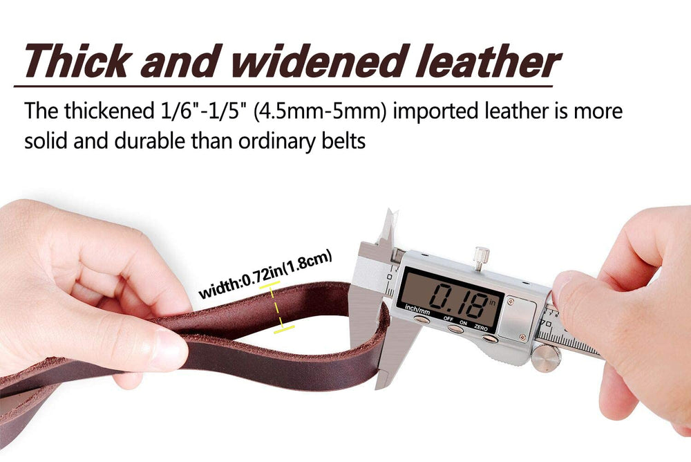 LWBMG leather dog leash suitable for large, medium, and small dogs